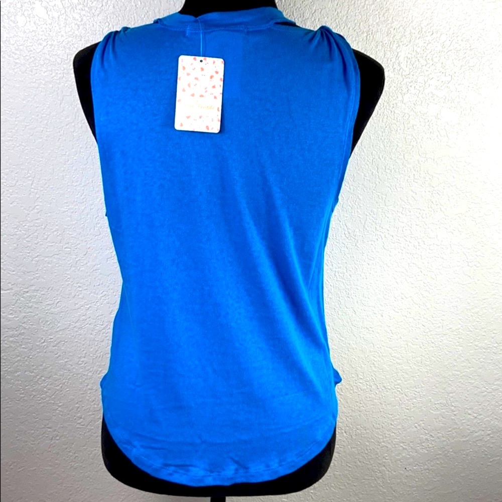[ FREE PEOPLE ] Open Collar Cotton Tank Top - Picture 5 of 6